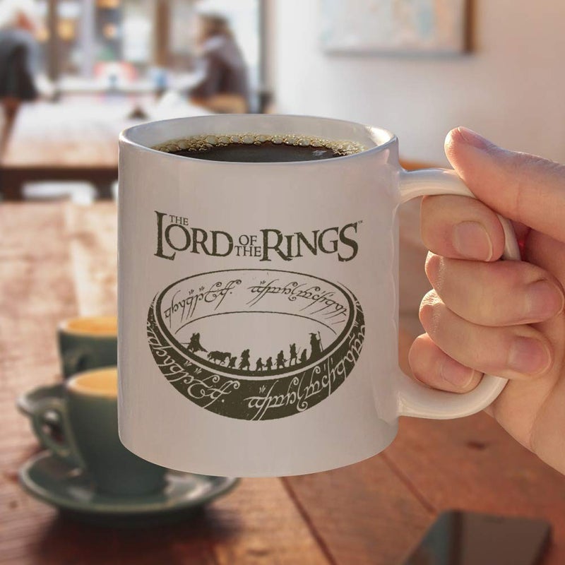 GRAPHICS & MORE THE LORD OF THE RINGS The Journey Ceramic Coffee Mug, Novelty Gift Mugs for Coffee, Tea and Hot Drinks, 11oz, White - Image 4